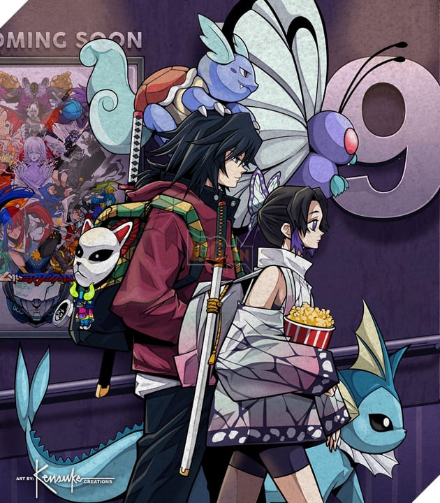 fanart anime thanh gươm diệt quỷ