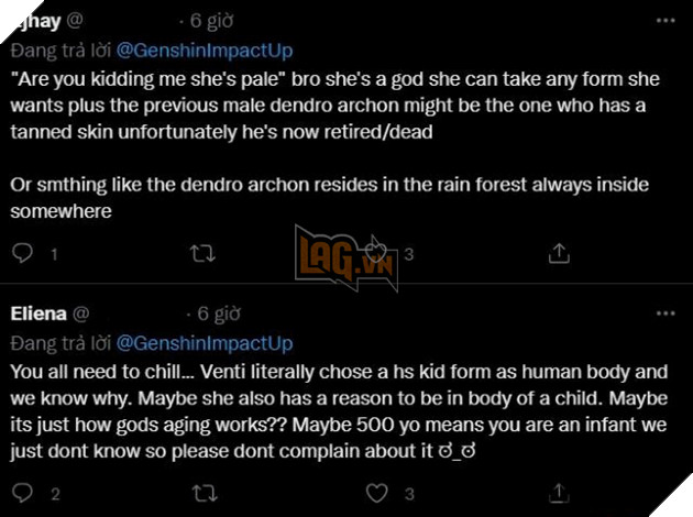 game thủ genshin impact chê bai tạo hình thảo thần