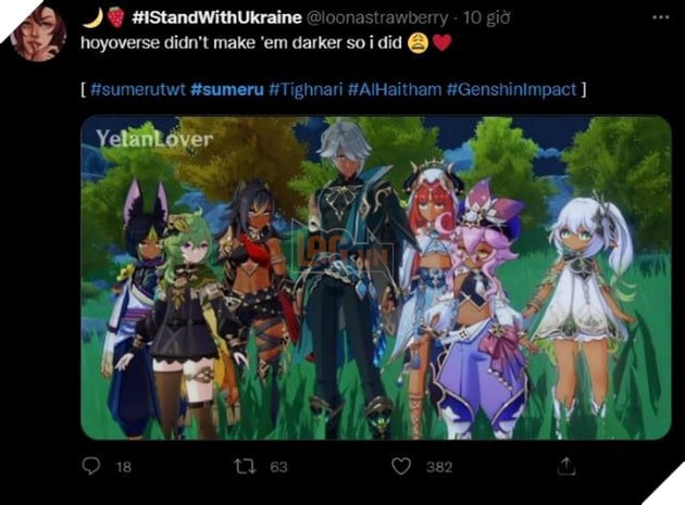 Genshin Impact: Cộng đồng bất bình khi Hoyoverse đang tạo ra những nhân vật Sumeru với làn da quá trắng 3