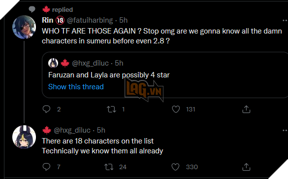 Genshin Impact: Leaker cho biết Sumeru sẽ có tận 18 nhân vật mới ra mắt trong tương lai 2