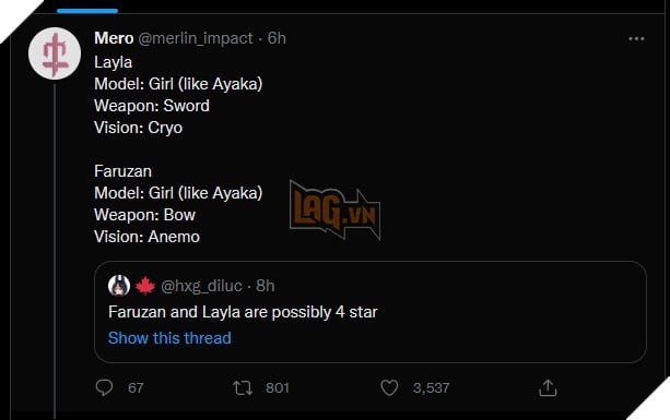 Genshin Impact: Leaker cho biết Sumeru sẽ có tận 18 nhân vật mới ra mắt trong tương lai 4