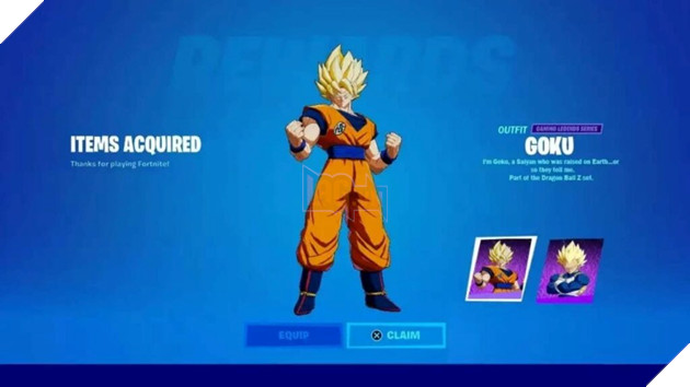 fortnite hợp tác với dragon ball