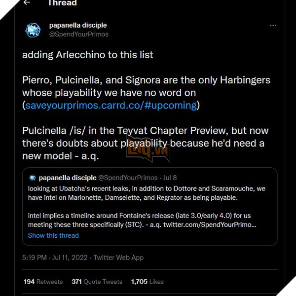 Genshin Impact: Leaker hé lộ bất ngờ - Gần như tất cả Quan Chấp Hành Fatui đều có thể chơi được trong tương lai 3