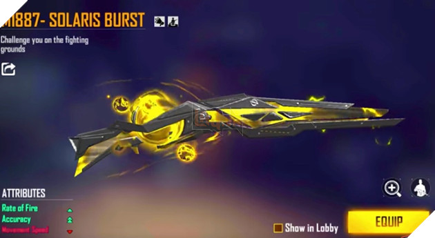 Free Fire OB35: Top 5 most beautiful and damaging M1887 skins 3