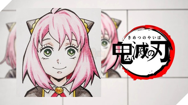 các nhân vật Spy X Family được vẽ theo phong cách của các bộ Anime khác