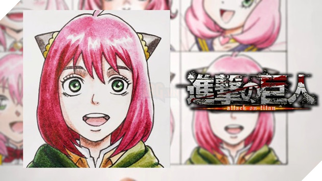 các nhân vật Spy X Family được vẽ theo phong cách của các bộ Anime khác