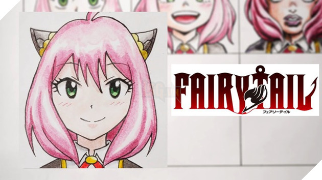 các nhân vật Spy X Family được vẽ theo phong cách của các bộ Anime khác