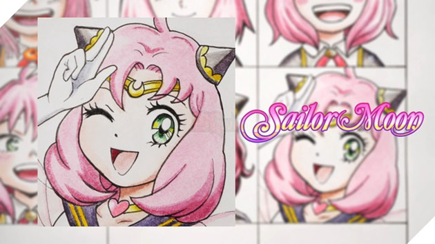 các nhân vật Spy X Family được vẽ theo phong cách của các bộ Anime khác