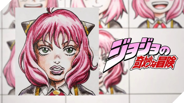 các nhân vật Spy X Family được vẽ theo phong cách của các bộ Anime khác