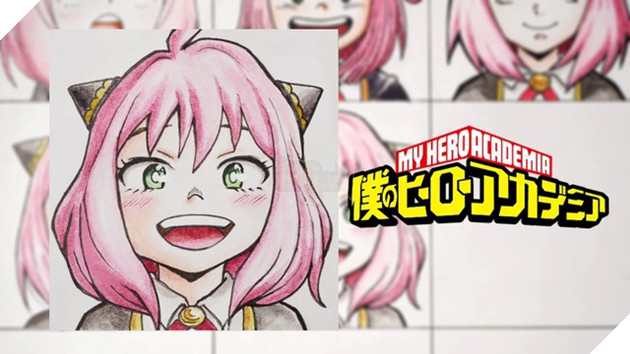 các nhân vật Spy X Family được vẽ theo phong cách của các bộ Anime khác