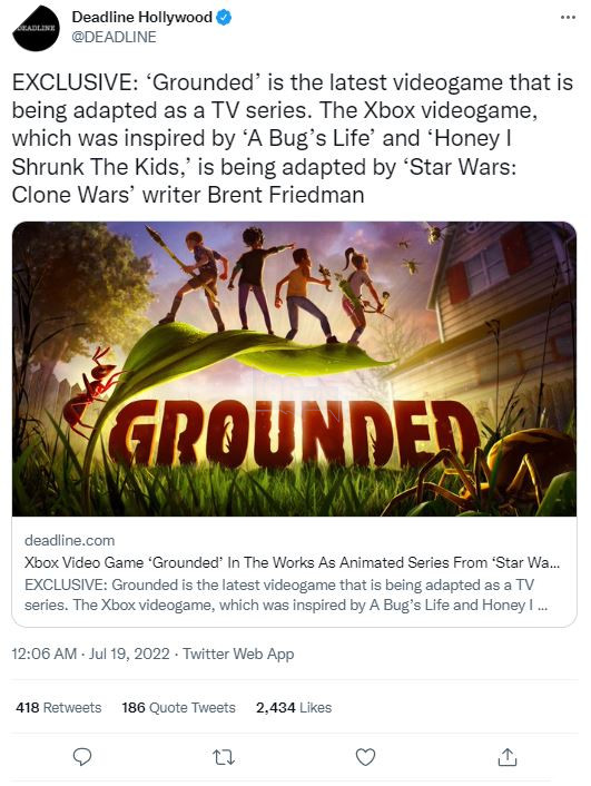 Tựa game sinh tồn Grounded chuẩn bị đón seri truyền hình riêng 2