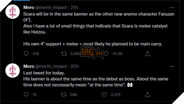 Genshin Impact: Leaker chia sẻ thêm về nhân vật Scaramouche/Wanderer - Pháp Khí Phong cận chiến 5 Sao 2