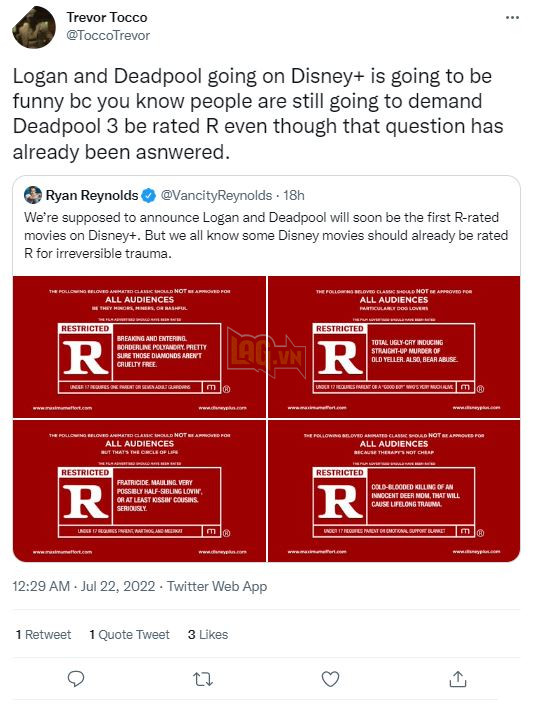 Hai phần Deadpool đầu chiếu trên Disney, Fan háo hức chờ thêm tin tức Deadpool 3 4