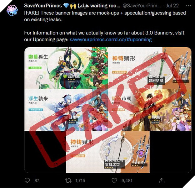 Genshin Impact: Leaker Reveals Banner 2.8 - Yoimiya và nhân vật Fire hỗ trợ 4