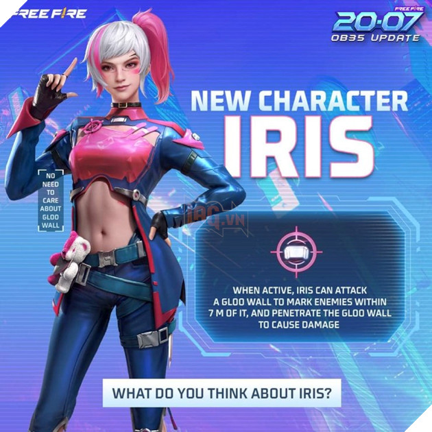 Free Fire OB35: Hướng dẫn sử dụng nhân vật Iris từ khả năng, vũ khí, combo kỹ năng,...