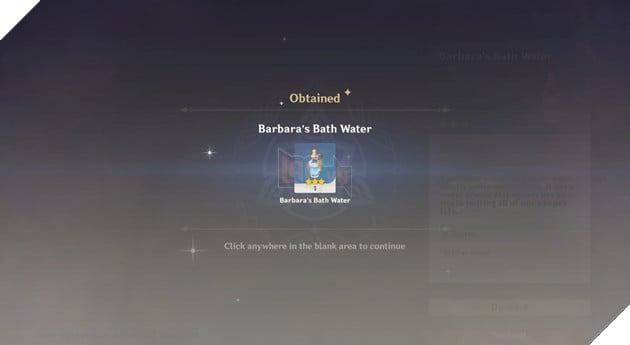 Barbara Bath Water