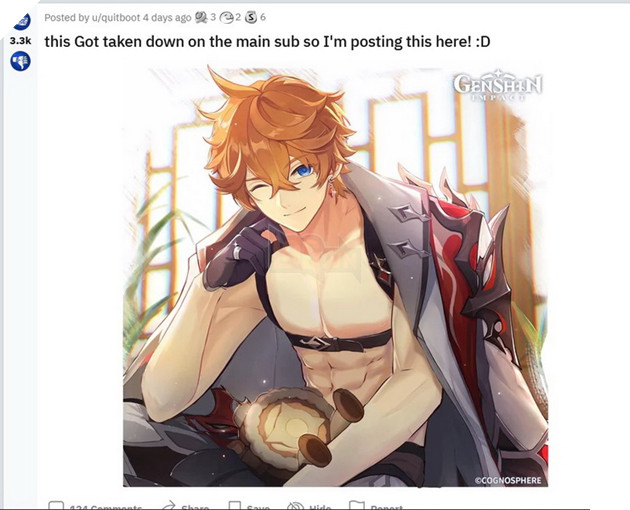 Genshin Impact: Cộng đồng dậy sóng trước kênh Reddit của game trọng nữ khinh nam đến bất ngờ 3