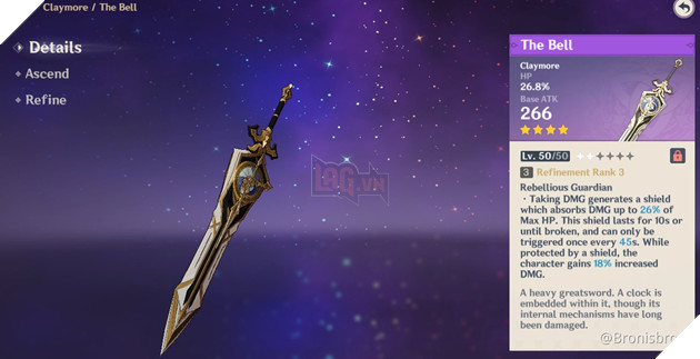 Genhsin Impact: Sẽ có nhân vật sử dụng tốt Kiếm Chuông tại phiên bản 3.0?