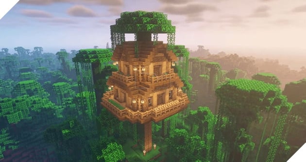 Minecraft: 10 biệt phủ trong rừng mà bạn có thể làm theo