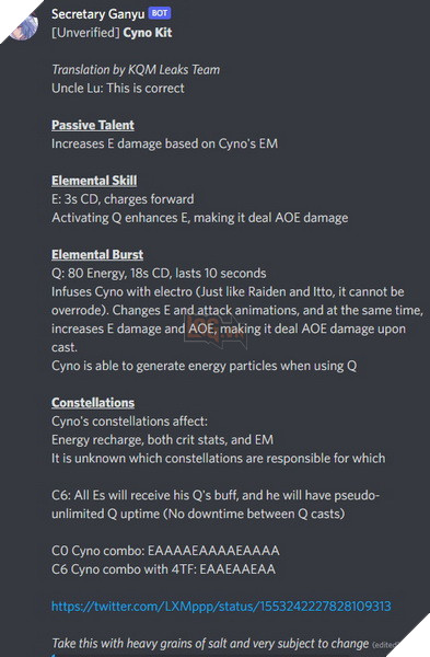 Genshin Impact: Leaker hé lộ đầy đủ bộ kĩ năng của Cyno và Nilou - Siêu sát thương Lôi và hỗ trợ Thủy mới 2