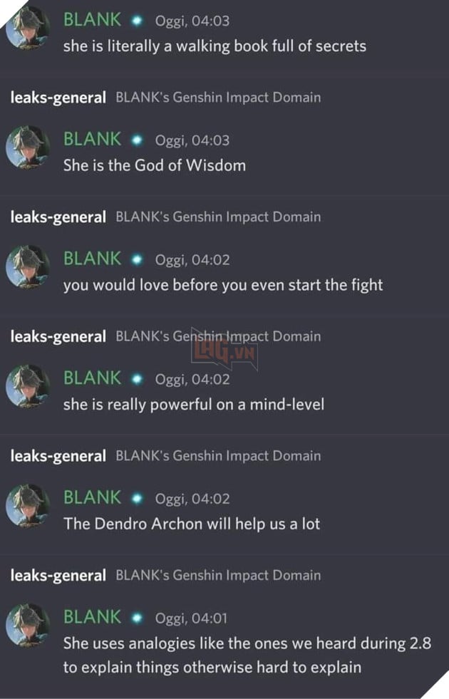 Genshin Impact: Leaker tiết lộ Thảo Thần và Âm mưu nói Thảo là thứ mạnh nhất trong Teyvat 3