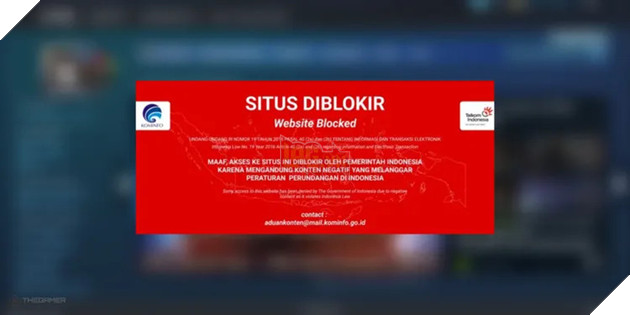 Steam sẽ trở lại sau lệnh cấm của Indonesia 