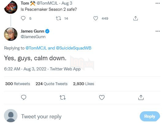 Thấy Batgirl bị khai tử, fan Peacemaker vội vàng đi hỏi James Gunn về Mùa 2 3