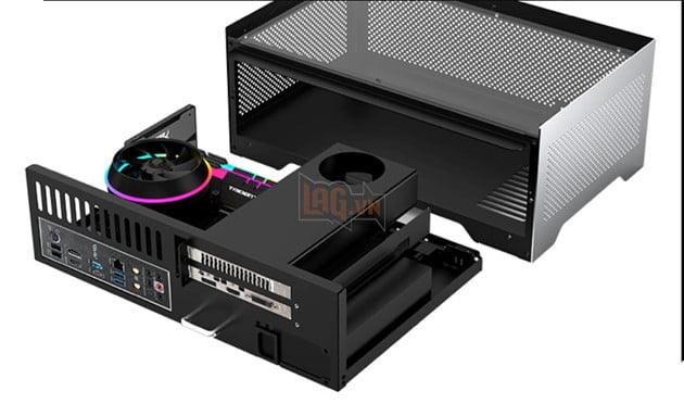 "Trầm trồ" với hồ cá thuỷ sinh kết hợp dàn PC vô cùng độc đáo