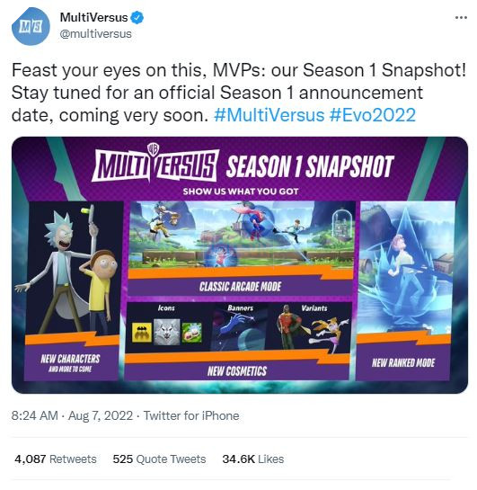 Player First Games tiếp tục kích thích game thủ MultiVersus bằng nội dung của Mùa 1