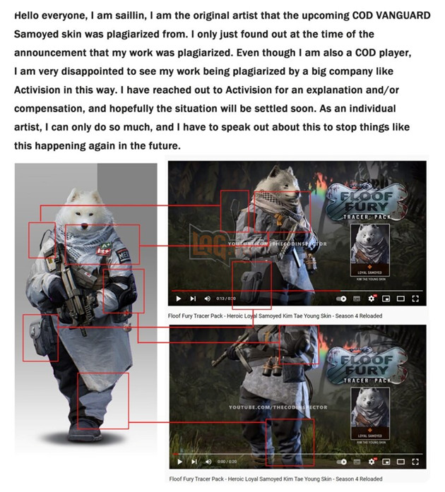 Activision Blizzard bị tố sao chép tác phẩm của một họa sĩ để làm skin trong CoD Vanguard 2