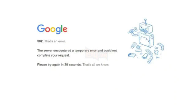 Một số dịch vụ của Google đột ngột gặp sự cố trên toàn cầu