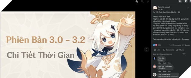 Genshin Impact: Bản cập nhật 3.0 đến 3.2 sẽ chính thức bị rút còn 5 tuần và các banner nhân vật đi kèm 2