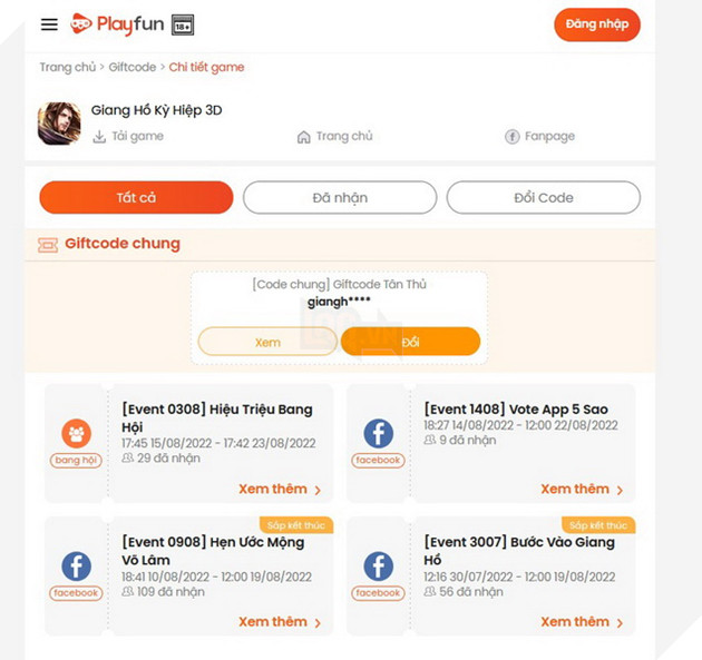 Tổng hợp Giftcode Giang Hồ Kỳ Hiệp 3D Funtap mới nhất và cách nhập code năm 2022 2