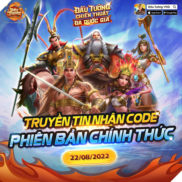 Tựa game chiến thuật đa quốc gia Đấu Tướng VNG “chơi lớn tặng ngay Thần Tướng Việt Nam kèm loạt Vipcode dịp ra mắt 4