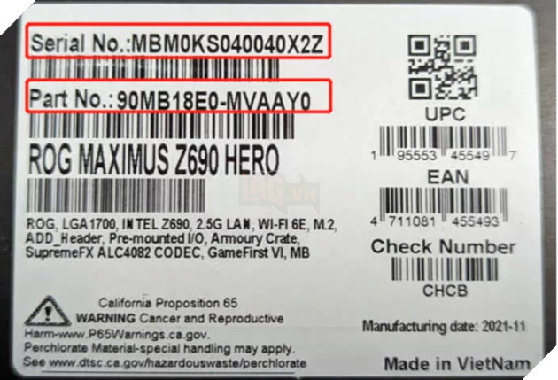 Người dùng main ROG Maximus Z690 Hero của ASUS có thể được đổi mới, vì nguy cơ cháy nổ cao