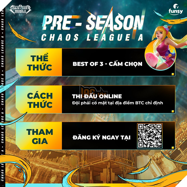 Loạn Chiến Mobile khởi động giải đấu Pre-season Chaos League A 2