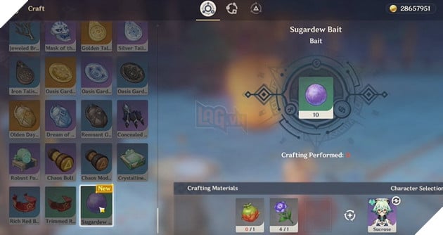 Genshin Impact: Hướng dẫn cách lấy Cung Sông Cạn và vị trí câu cá cần thiết tại Sumeru 5