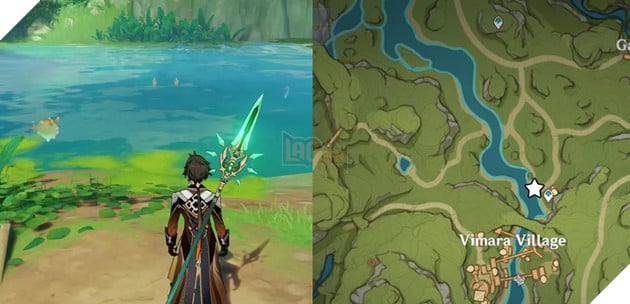 Genshin Impact: Hướng dẫn cách lấy Cung Sông Cạn và vị trí câu cá cần thiết tại Sumeru 10