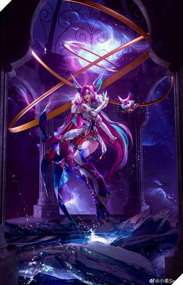 cosplay xayah rakan vệ binh tinh tú