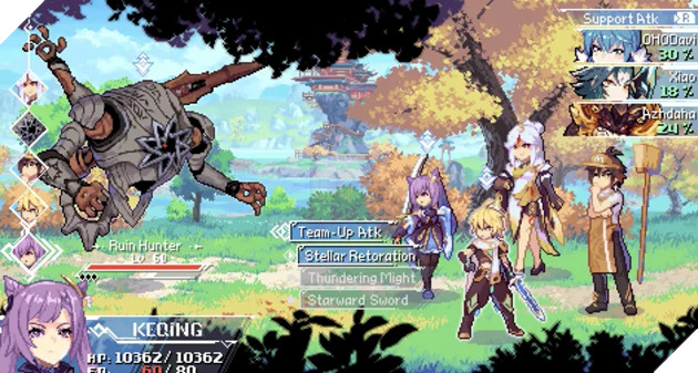 Genshin Impact lạ lẫm với đồ họa 2D và phong cách turnbase RPG 1