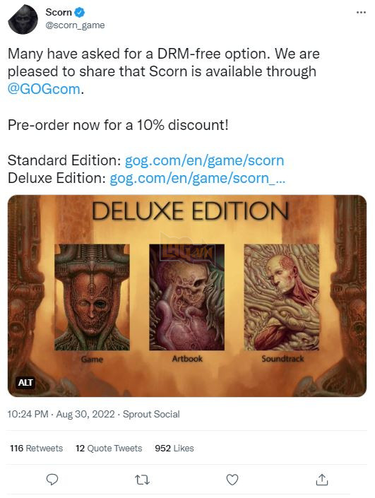 Scorn đã có thể đặt mua trước, bao gồm cả phiên bản không có DRM 2