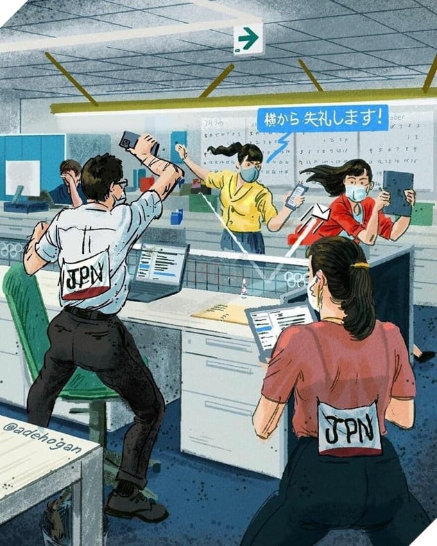 nhịp sống nhật, tranh vẽ nhật