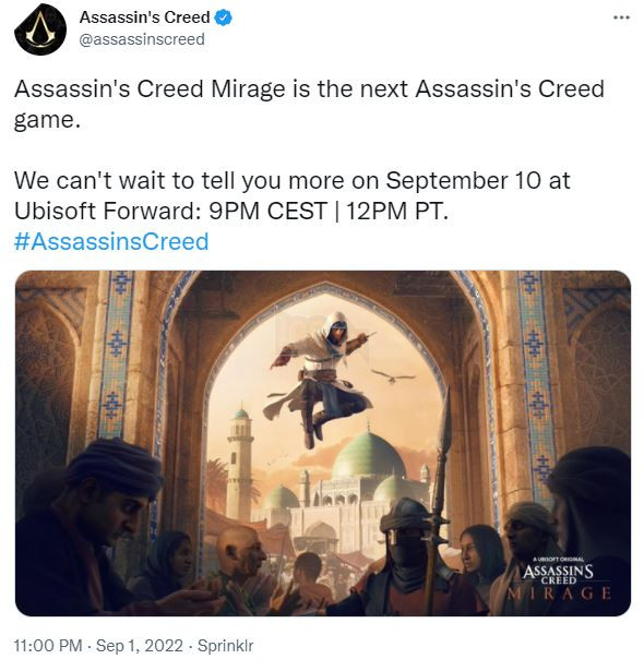 Ubisoft chính thức công bố tựa game Assassin's Creed Mirage 2
