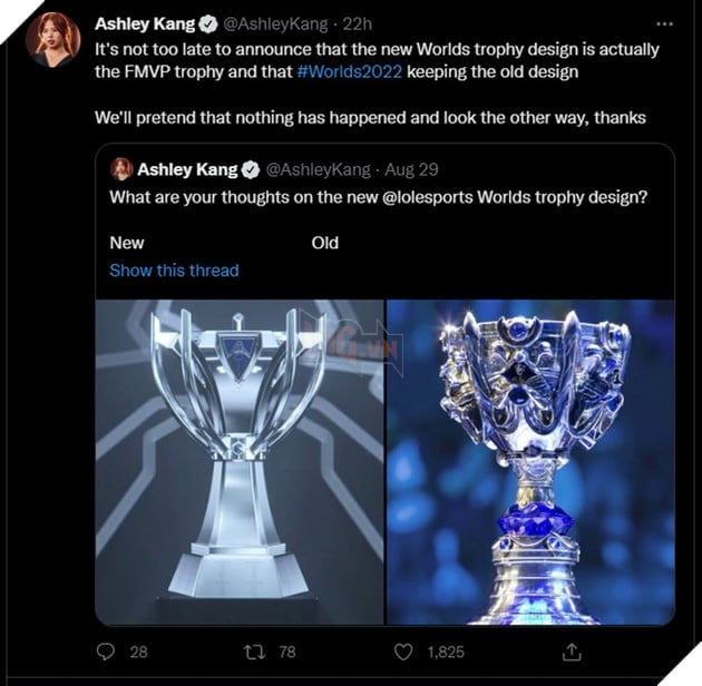 LMHT: Chiếc cúp Vô địch CKTG mới thực chất chỉ là cúp....vinh danh tuyển thủ MVP