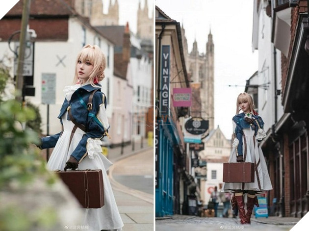 Xao xuyết với bộ cosplay Violet Evergarden