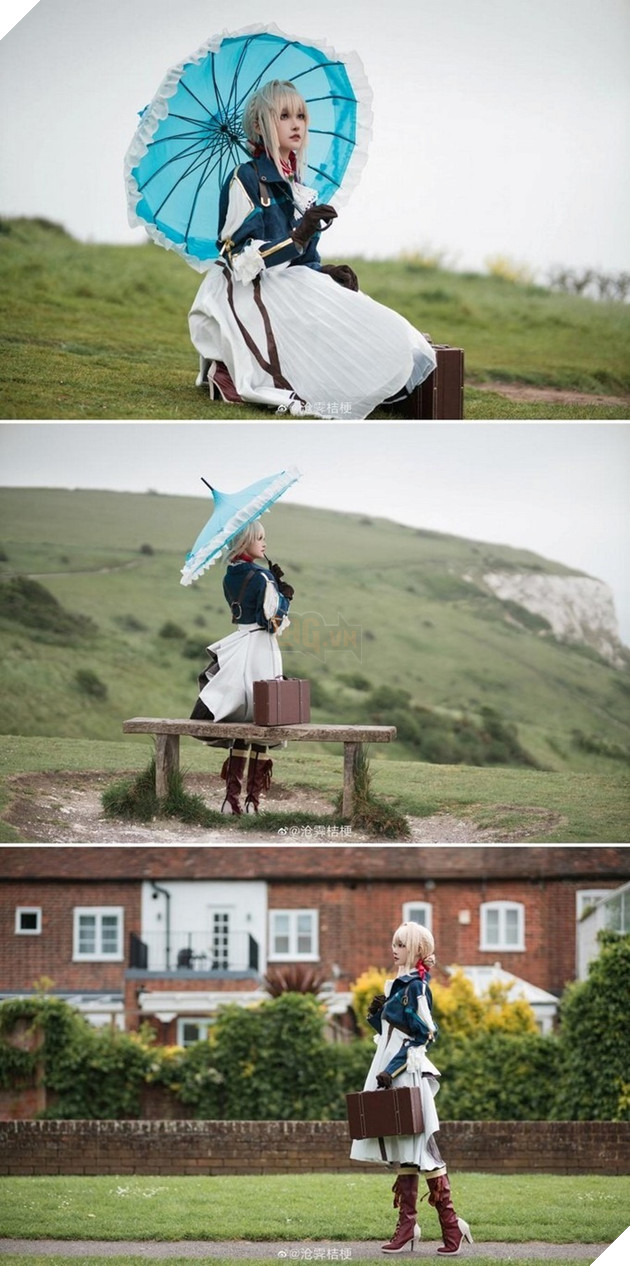 Xao xuyết với bộ cosplay Violet Evergarden