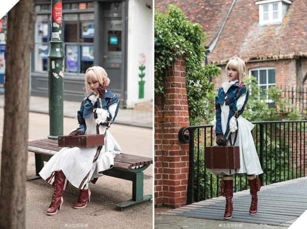 Xao xuyết với bộ cosplay Violet Evergarden