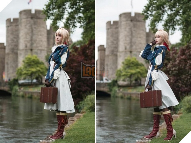 Xao xuyết với bộ cosplay Violet Evergarden