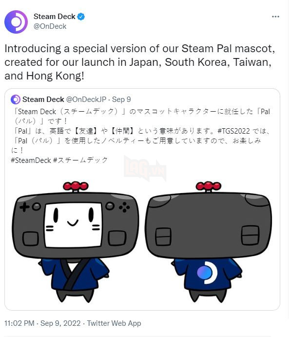Valve 在東京電玩展活動期間突然宣布了一個非常可愛的 Steam Deck 吉祥物
