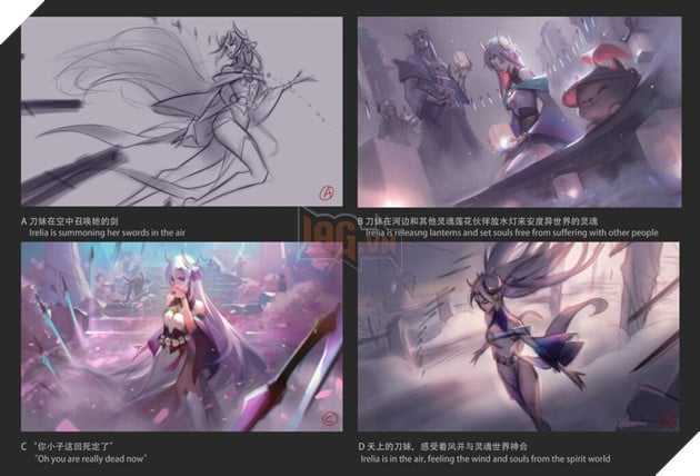 LMHT: Họa sĩ Riot Games tự tay thiết kế trang phục Irelia và Akali Hoa Linh Lục Địa